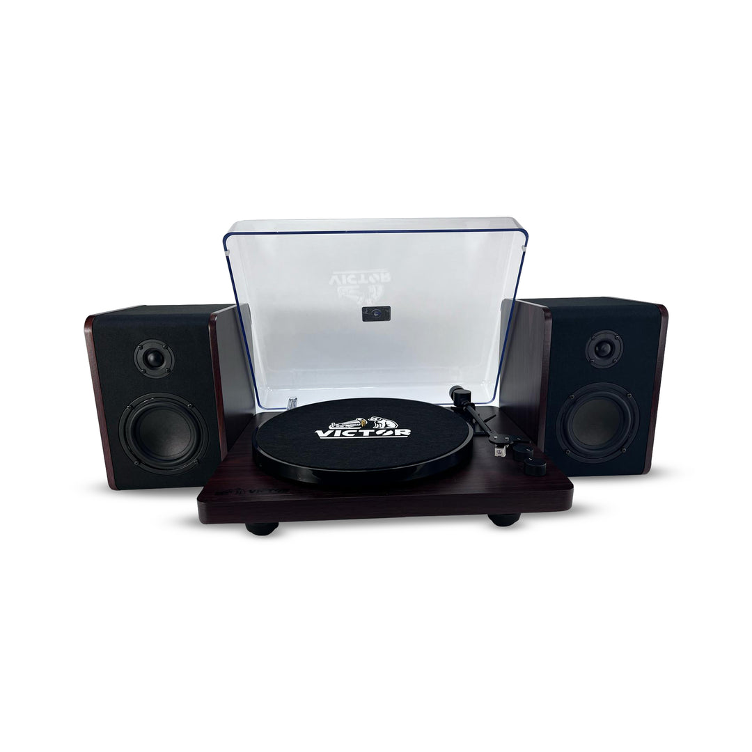 Lincoln 
Record Player with Stereo Speakers