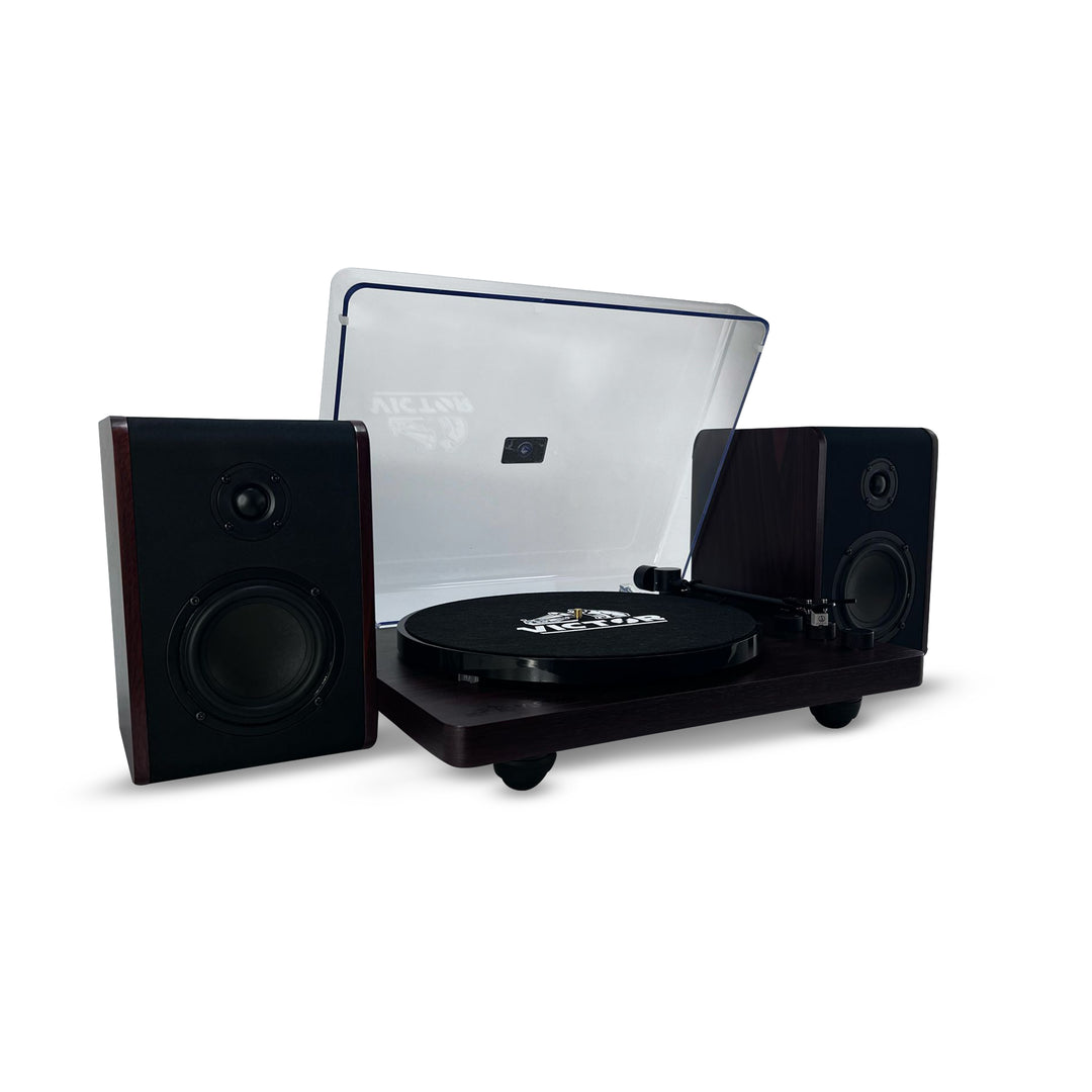 Lincoln 
Record Player with Stereo Speakers