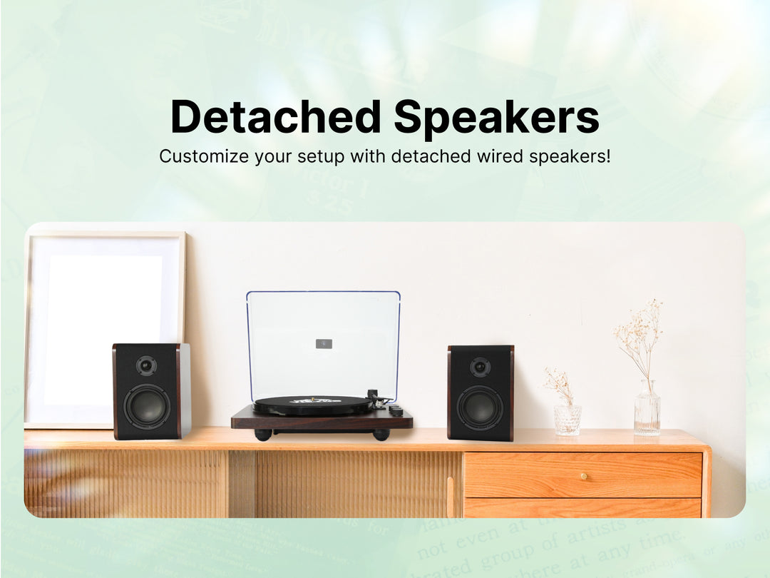 Lincoln 
Record Player with Stereo Speakers