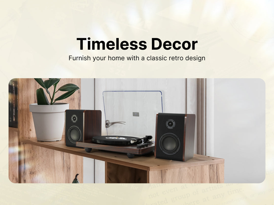Lincoln 
Record Player with Stereo Speakers