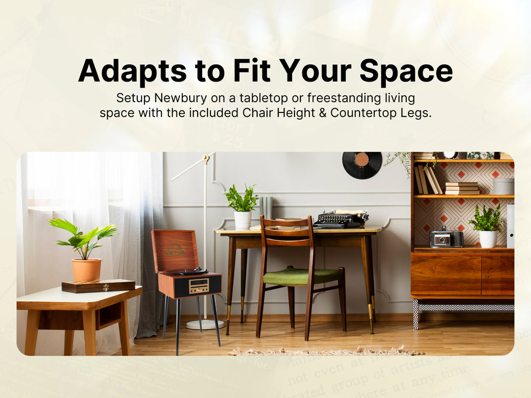 Newbury
8-in-1 Wood Music Center