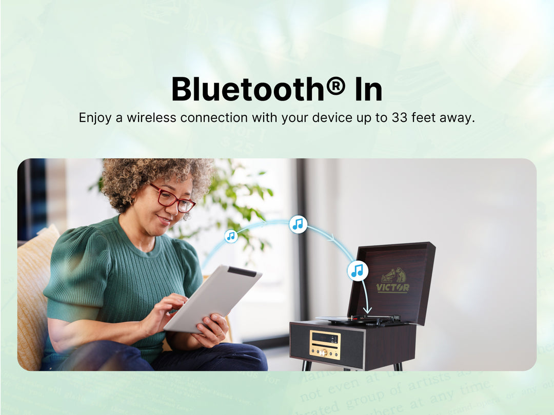 Newbury
8-in-1 Wood Music Center