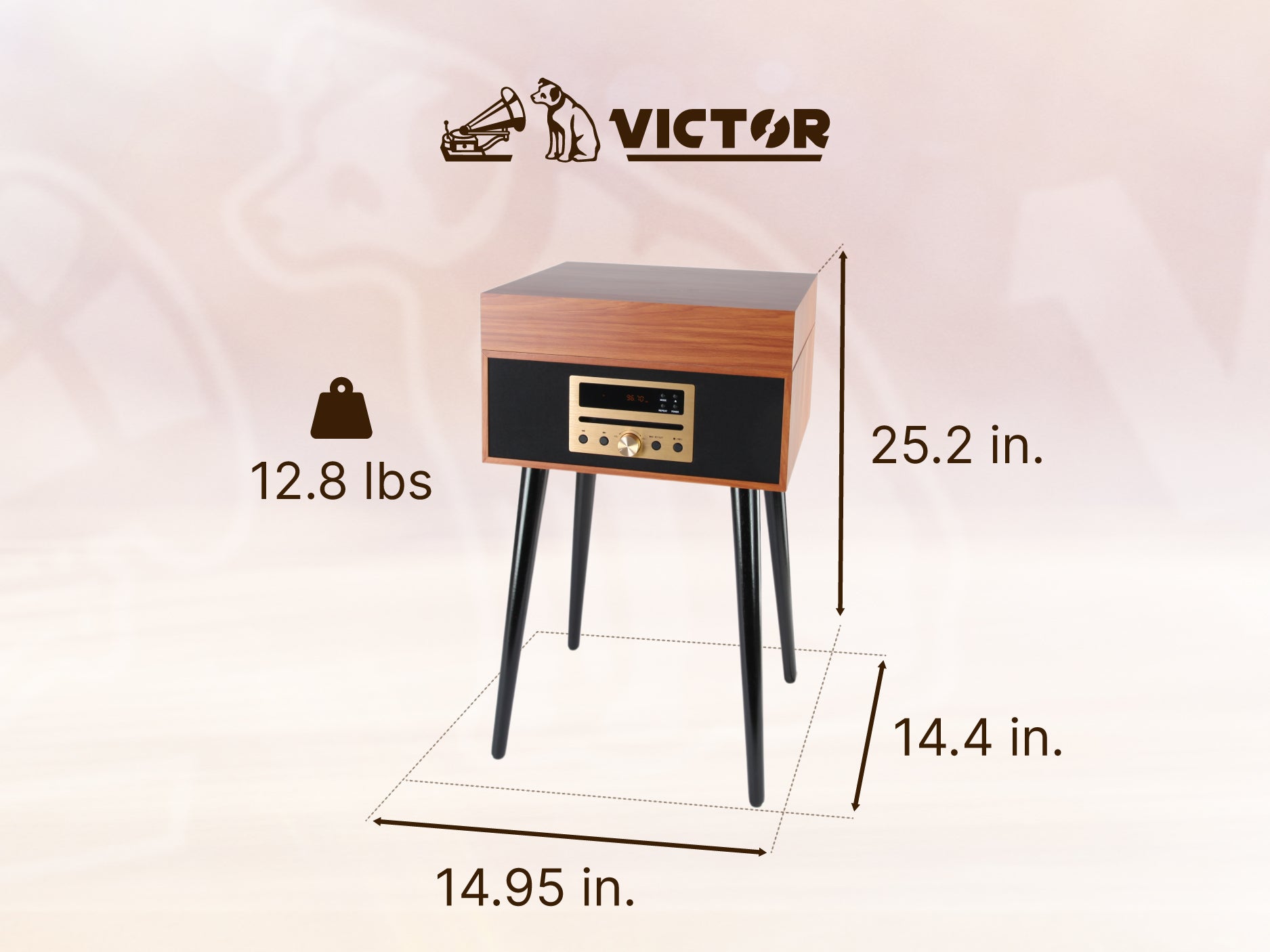 Newbury 8-in-1 Wood Music Center – victoraudio