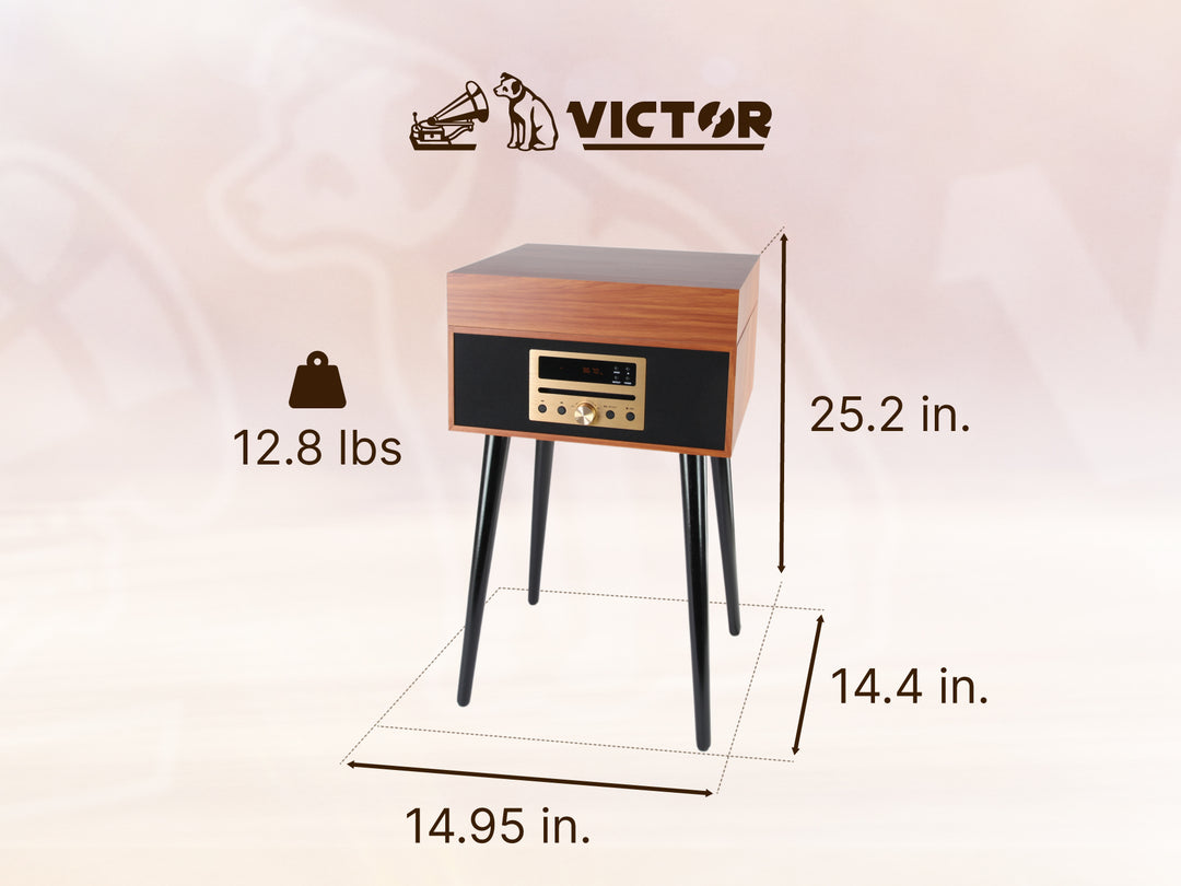 Newbury
8-in-1 Wood Music Center