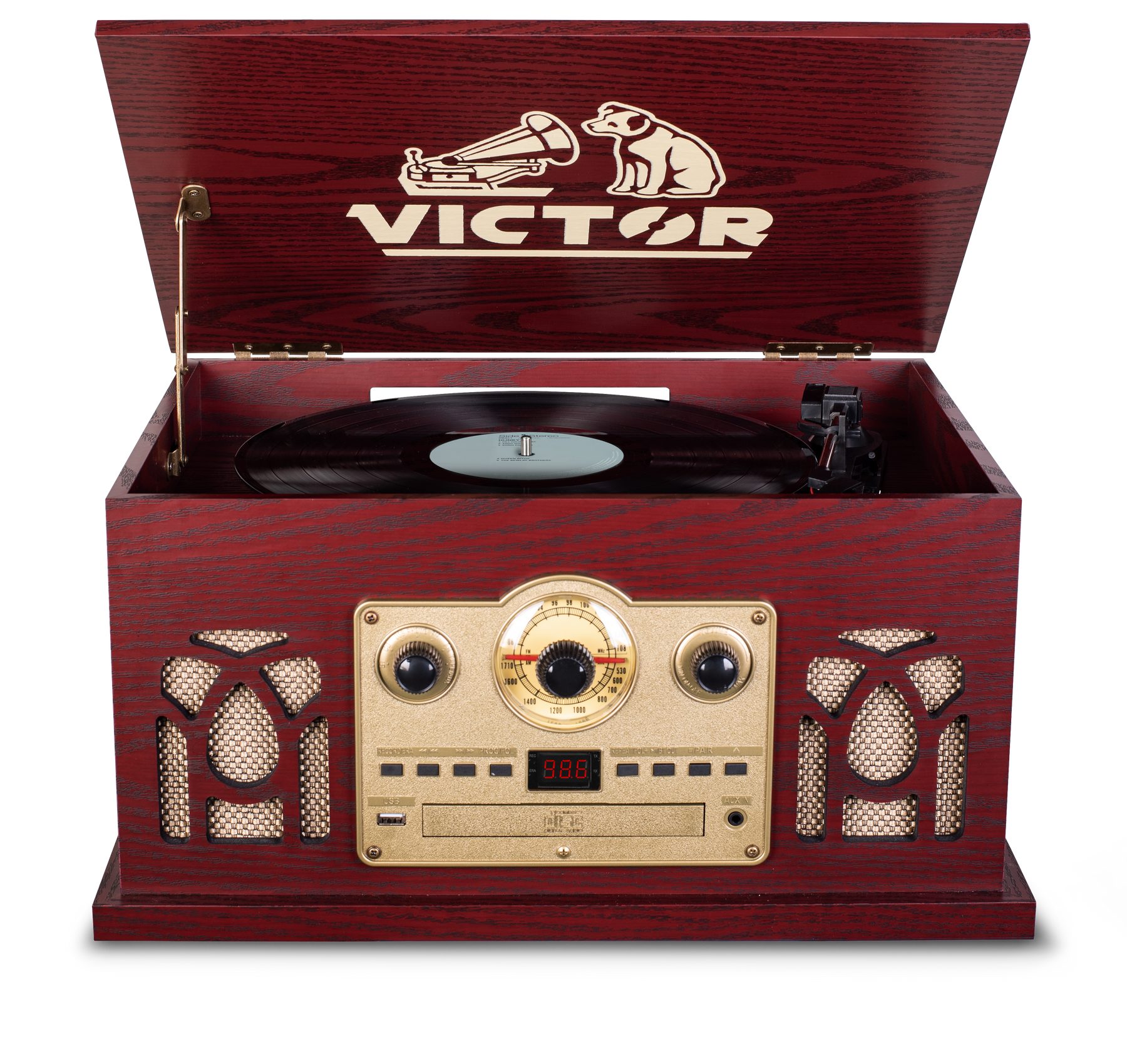 BELMONT 8-in-1 Wood Music Center – victoraudio