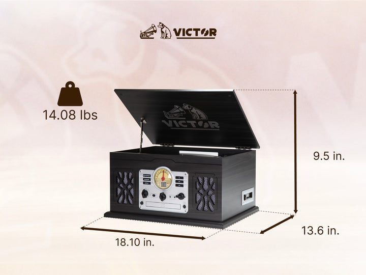Select Sound Tornamesas Retro Tornamesa Bluetooth Vintage