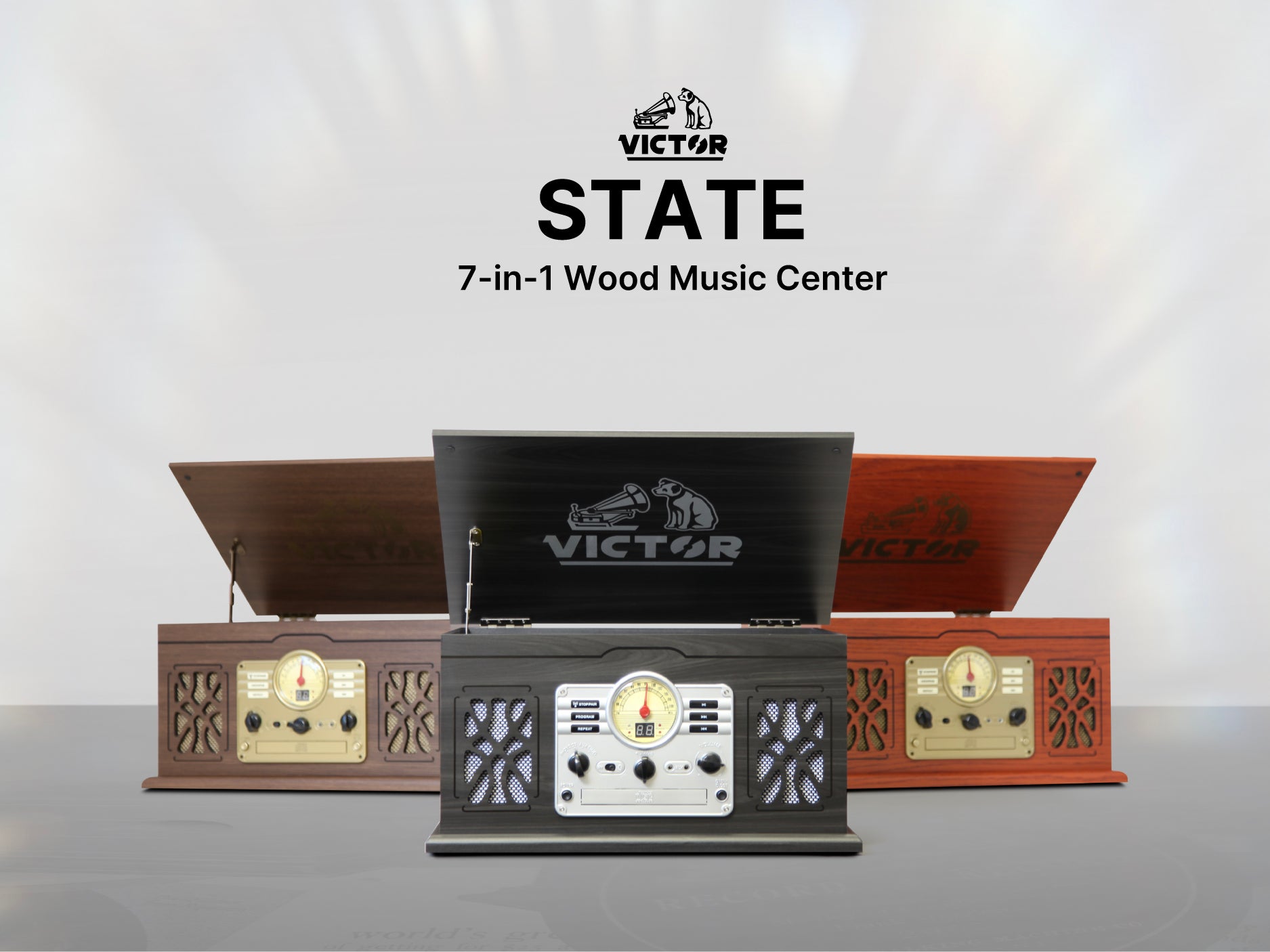 State 7-in-1 Wood Music Center – victoraudio
