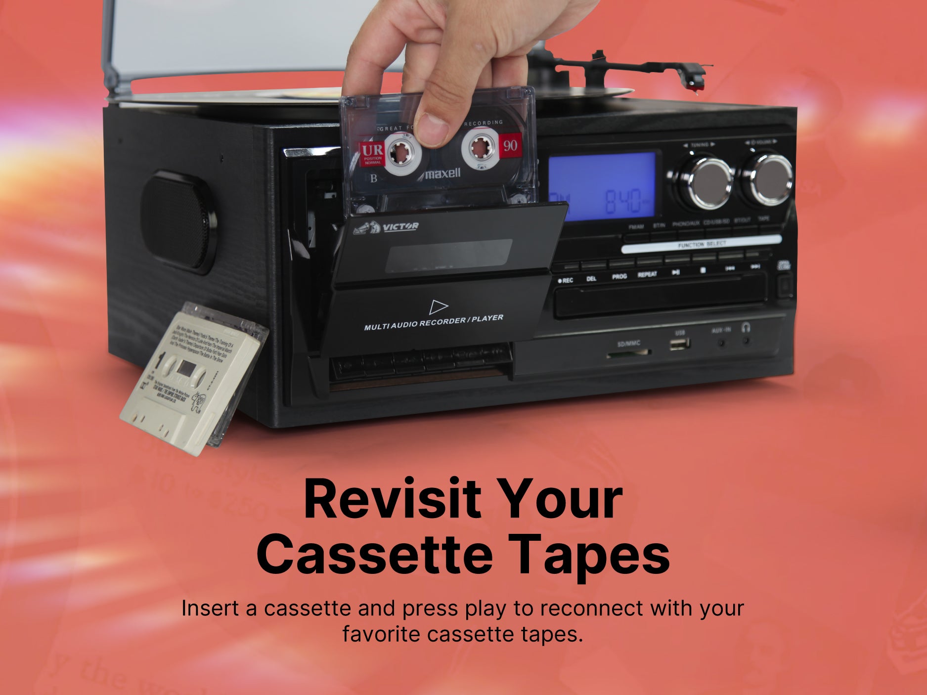 Cosmopolitan 8-in-1 Turntable Music Center – victoraudio