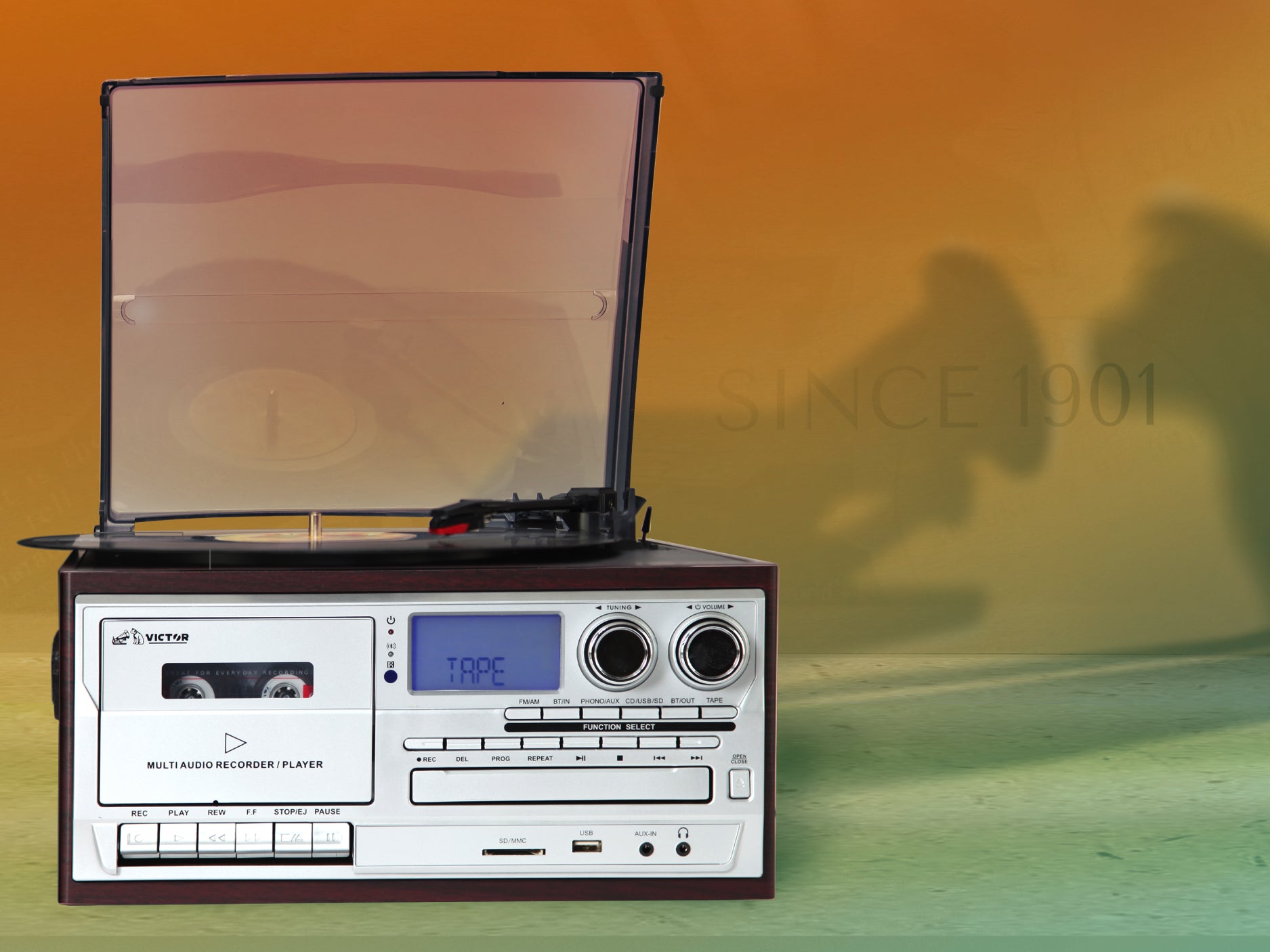 Cosmopolitan 8-in-1 Turntable Music Center – victoraudio