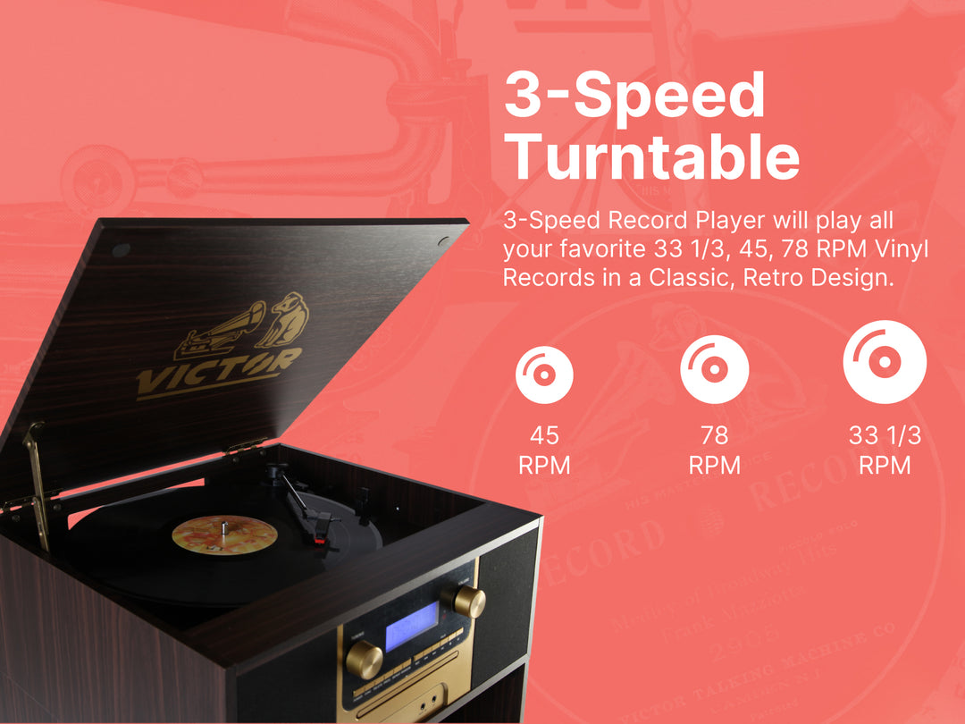 Boyleston
7-in-1 Turntable Music Center