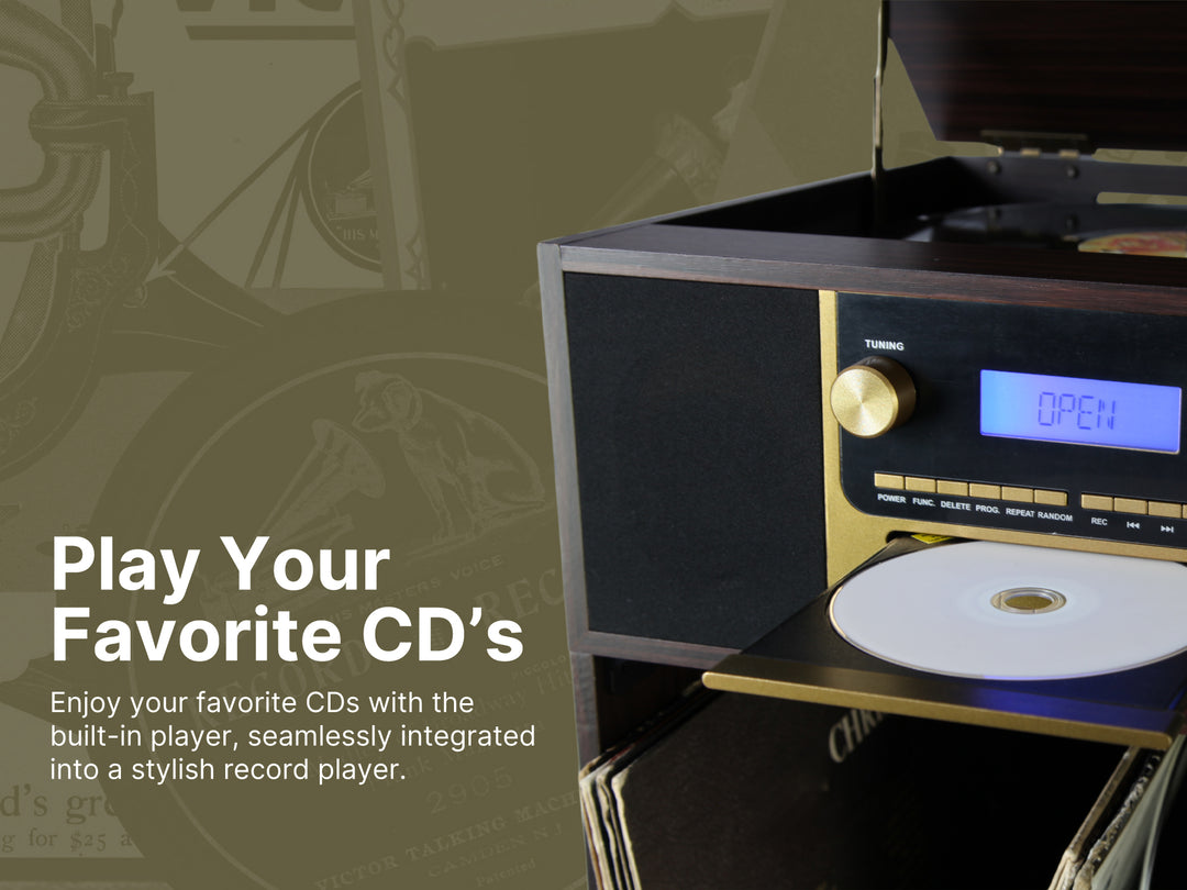 Boyleston
7-in-1 Turntable Music Center
