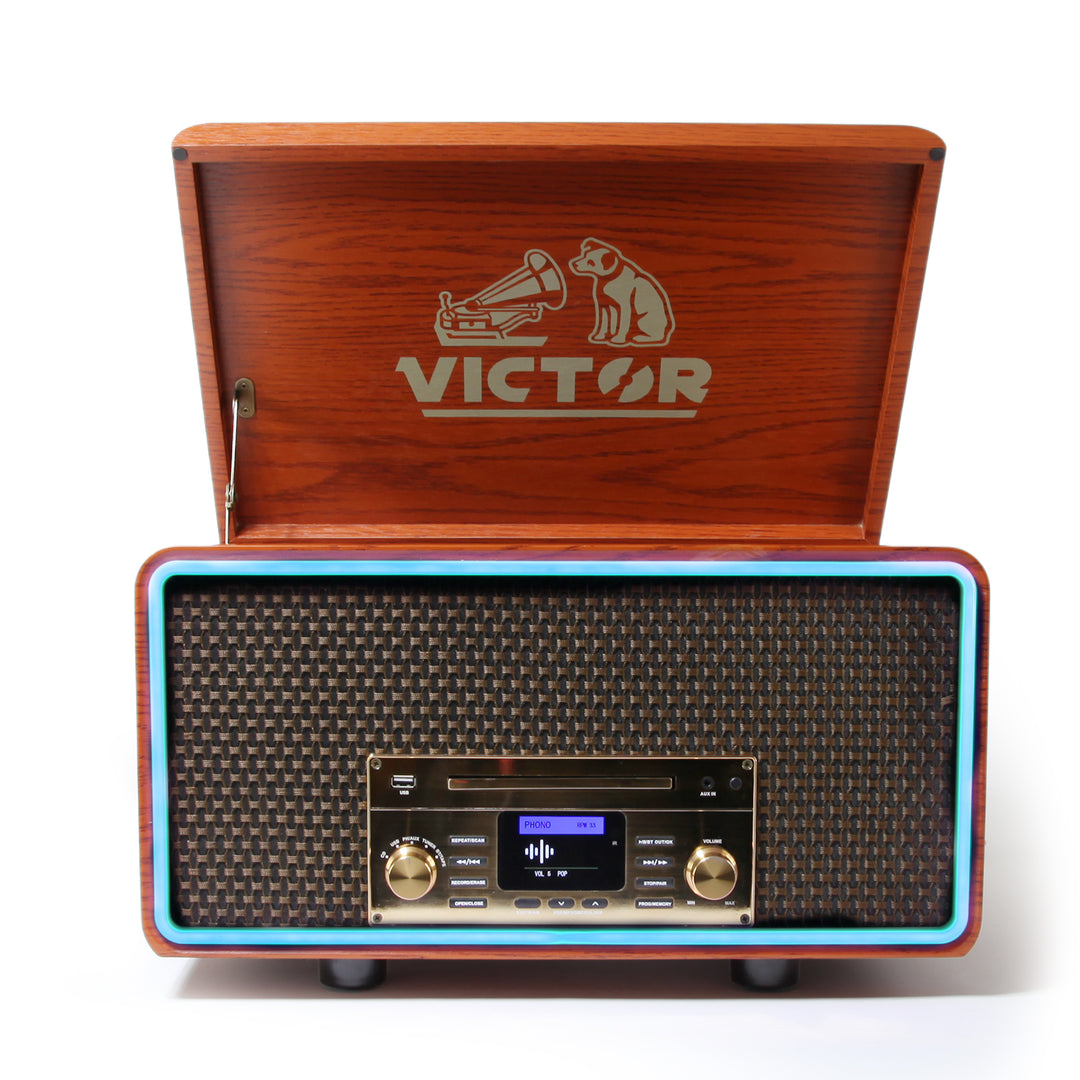 Victor - FIRST aid kit  Victor・JVC GZ-RX680-D Victor Gray/Silver Speakers with Built-in CD Player and