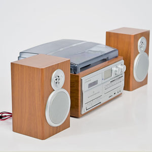 Wells 8-in-One Turntable Music Center with AudioStream™