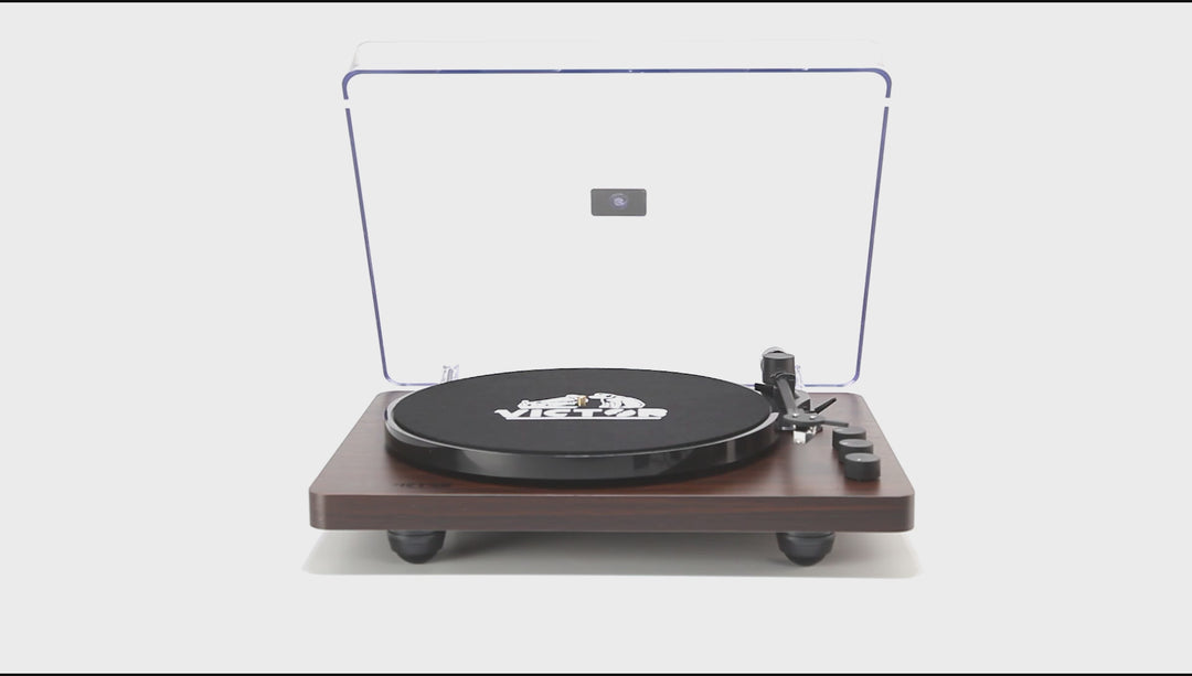 Lincoln 
Record Player with Stereo Speakers