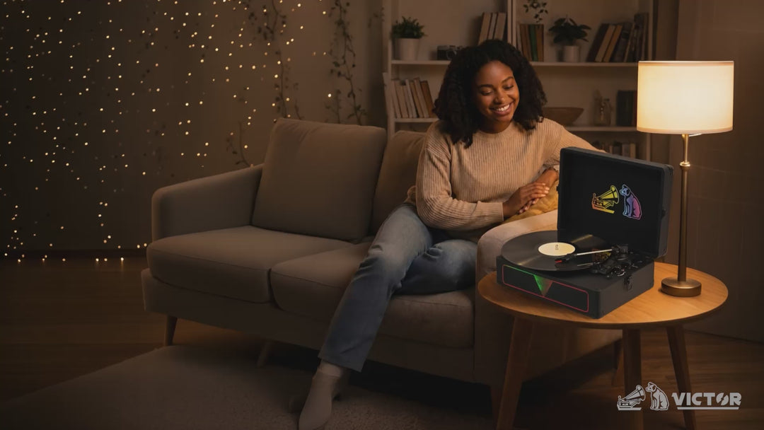 Metro Vibe Turntable with AudioStream™ & RGB Lighting