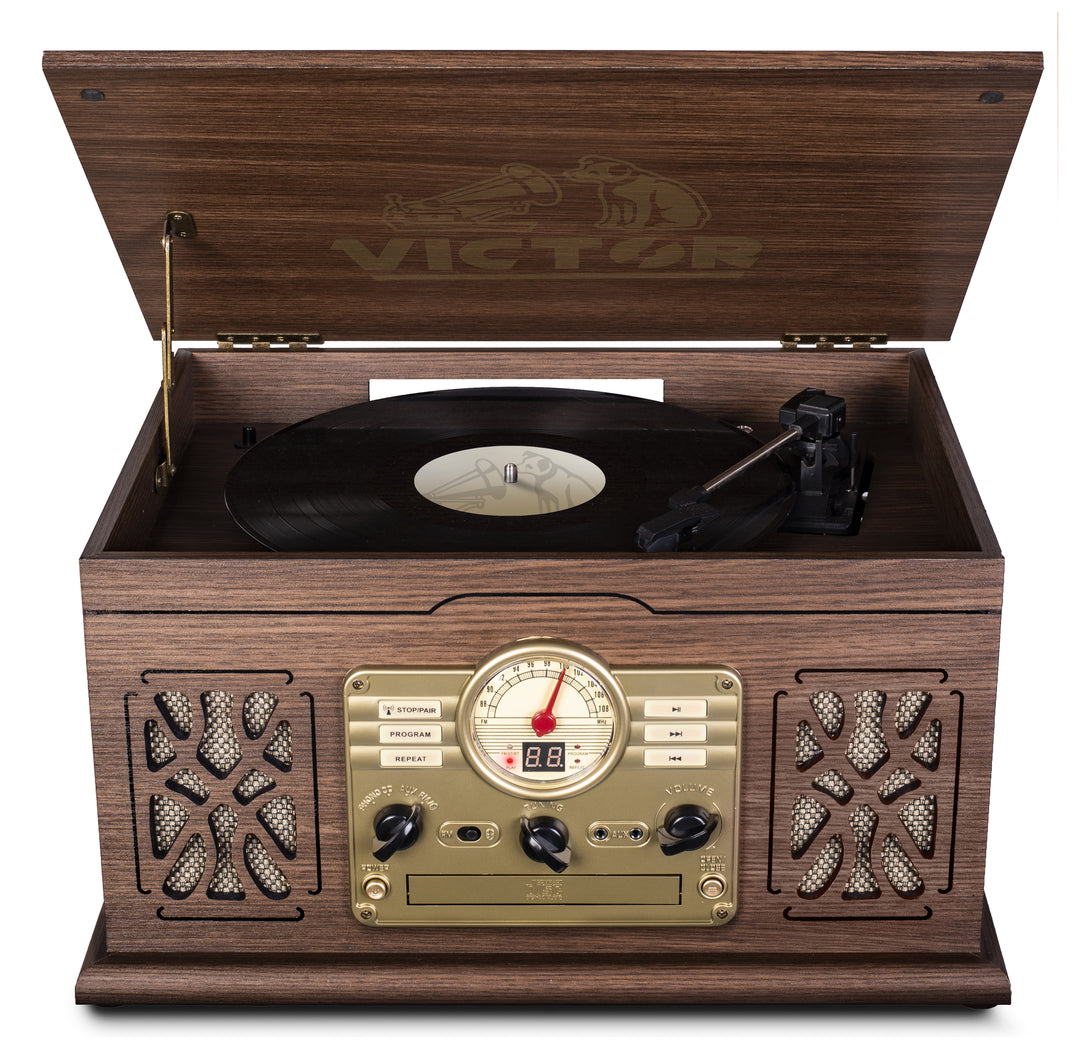 State
7-in-1 Wood Music Center