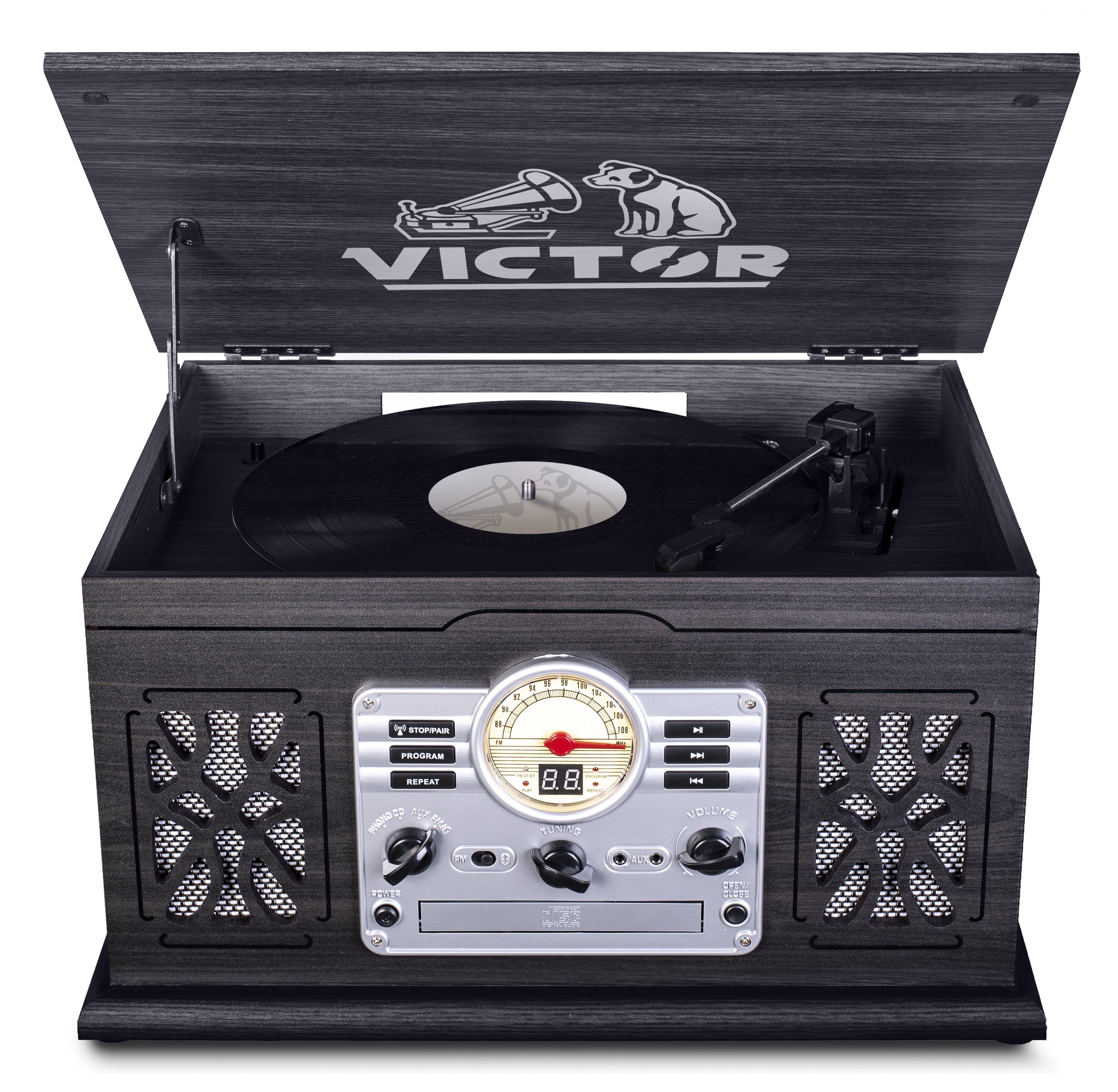State 7-in-1 Wood Music Center – victoraudio