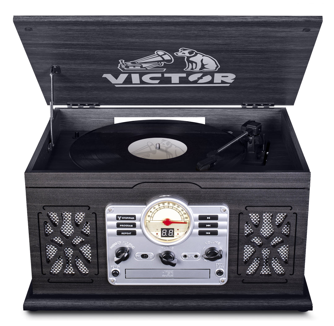 State
7-in-1 Wood Music Center