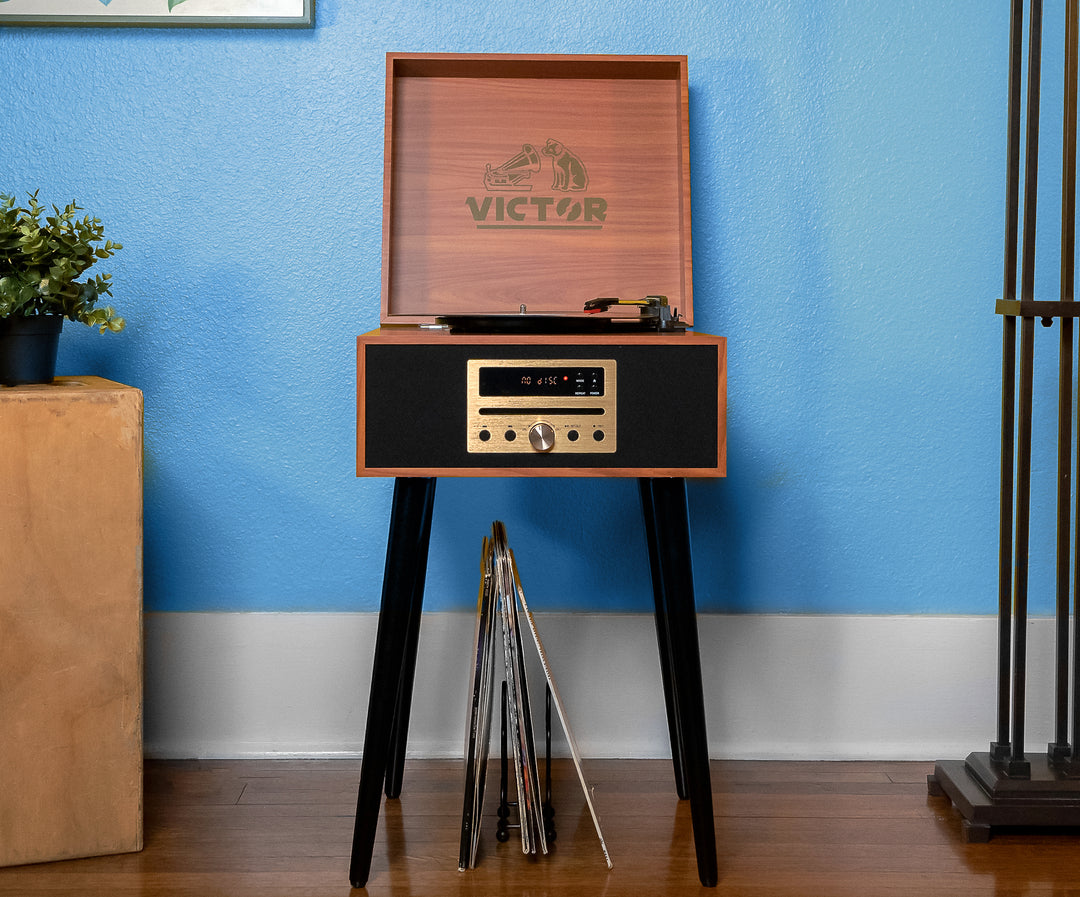 Newbury 8-in-1 Wood Music Center – victoraudio