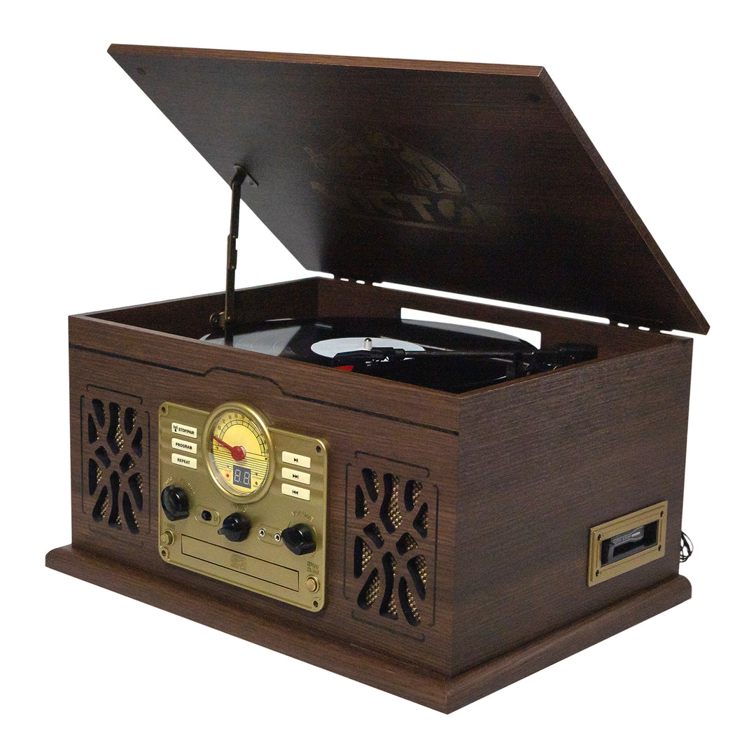 State
7-in-1 Wood Music Center