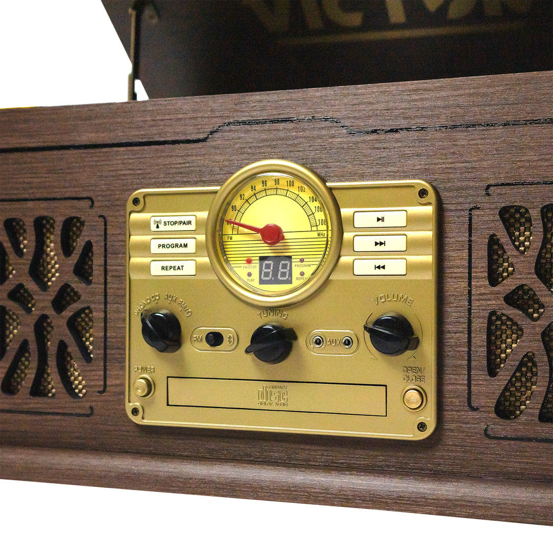 State
7-in-1 Wood Music Center