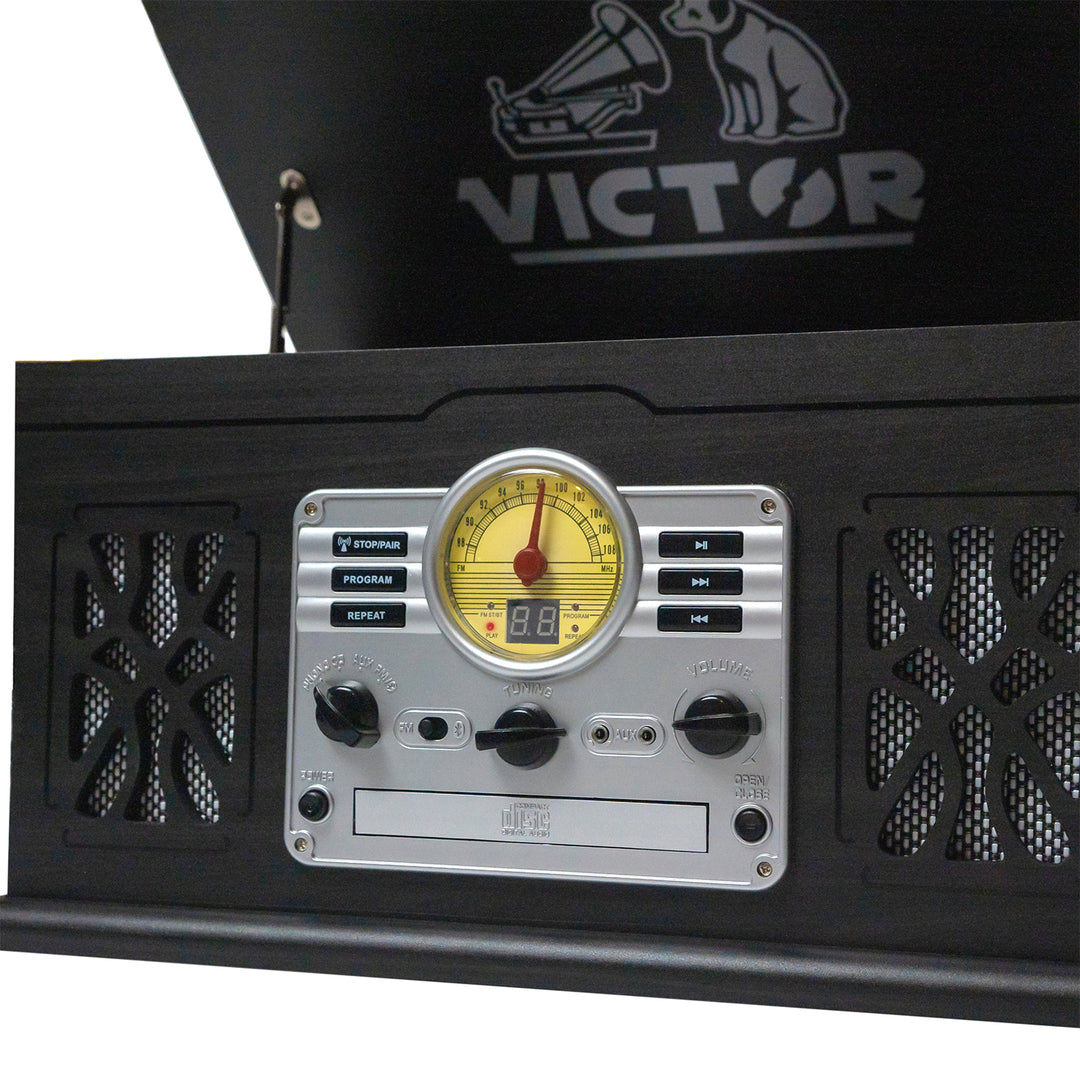 State
7-in-1 Wood Music Center