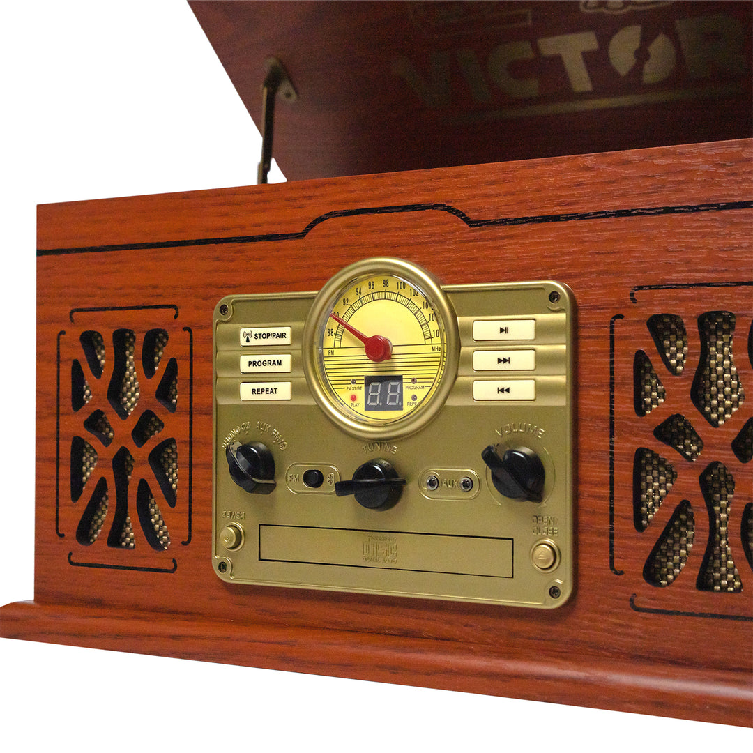 State
7-in-1 Wood Music Center